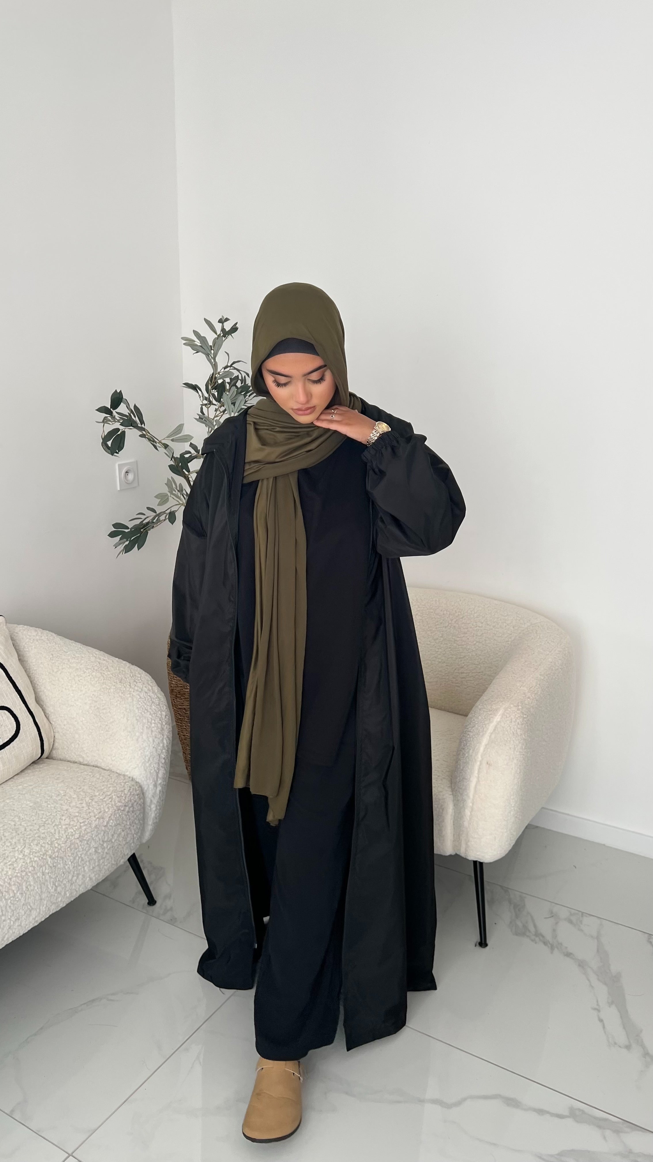 Veste longue imperméable